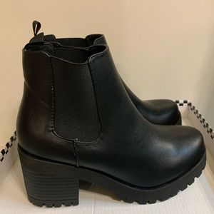 NEW Women's Ankle Boots Chunky High Heels Platform Booties for Women